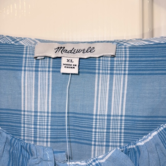 🆕 Madewell Ruffle-Neck Top - Picture 2 of 4